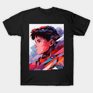 Discover Apocalyptic Anime Art and Surreal Manga Designs - Futuristic Illustrations Inspired by Neon Genesis Evangelion T-Shirt